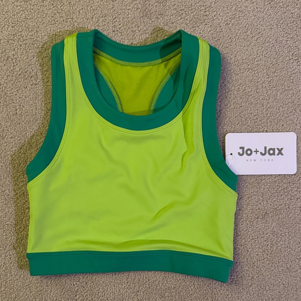 Jo+Jax LimeGreen Crop Top
